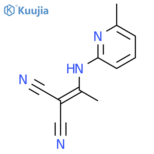 Propanedinitrile, [1-[(6-methyl-2-pyridinyl)amino]ethylidene]- structure