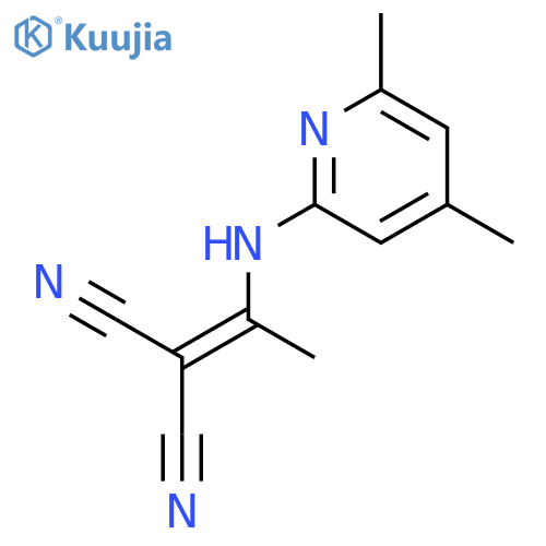 Propanedinitrile, [1-[(4,6-dimethyl-2-pyridinyl)amino]ethylidene]- structure