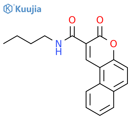 3H-NAPHTHO[2,1-B]PYRAN-2-CARBOXAMIDE, N-BUTYL-3-OXO- structure