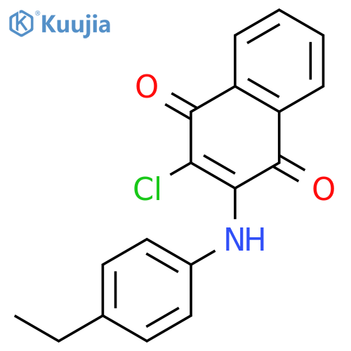 1,4-Naphthalenedione, 2-chloro-3-[(4-ethylphenyl)amino]- structure
