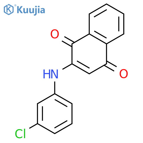 1,4-NAPHTHALENEDIONE, 2-[(3-CHLOROPHENYL)AMINO]- structure