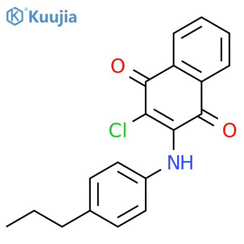 1,4-Naphthalenedione, 2-chloro-3-[(4-propylphenyl)amino]- structure
