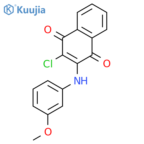 1,4-Naphthalenedione, 2-chloro-3-[(3-methoxyphenyl)amino]- structure