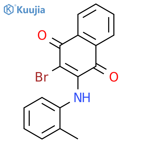 1,4-NAPHTHALENEDIONE, 2-BROMO-3-[(2-METHYLPHENYL)AMINO]- structure
