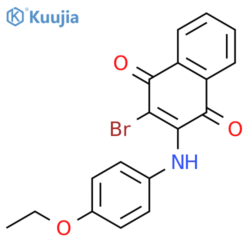 1,4-Naphthalenedione, 2-bromo-3-[(4-ethoxyphenyl)amino]- structure