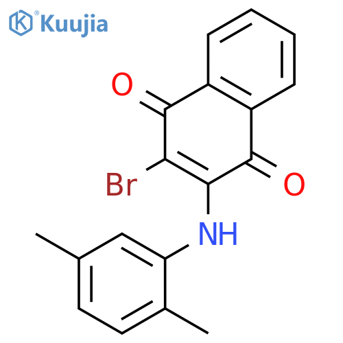 1,4-Naphthalenedione, 2-bromo-3-[(2,5-dimethylphenyl)amino]- structure