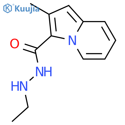 3-INDOLIZINECARBOXYLIC ACID, 2-METHYL-, 2-ETHYLHYDRAZIDE structure