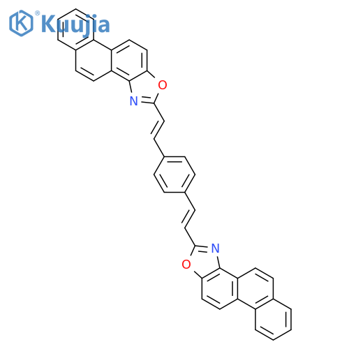 Phenanthro[1,2-d]oxazole, 2,2'-(1,4-phenylenedi-2,1-ethenediyl)bis- structure