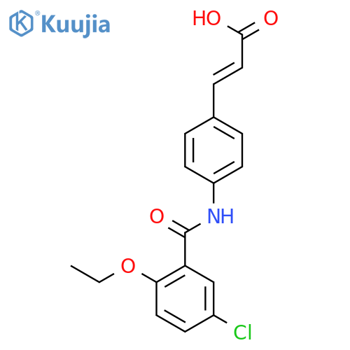 2-Propenoic acid, 3-[4-[(5-chloro-2-ethoxybenzoyl)amino]phenyl]- structure