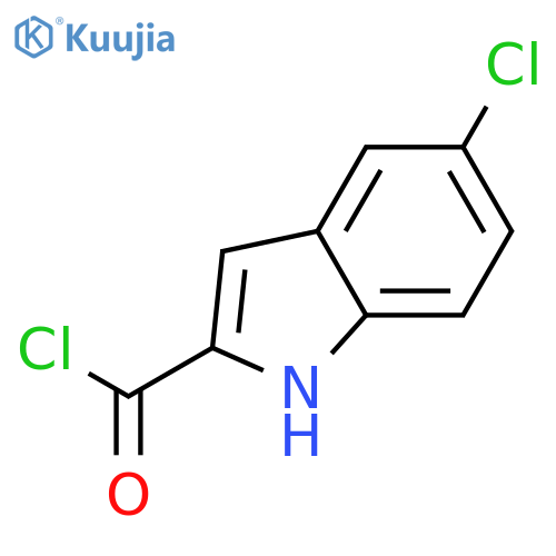 1H-Indole-2-carbonylchloride, 5-chloro- structure