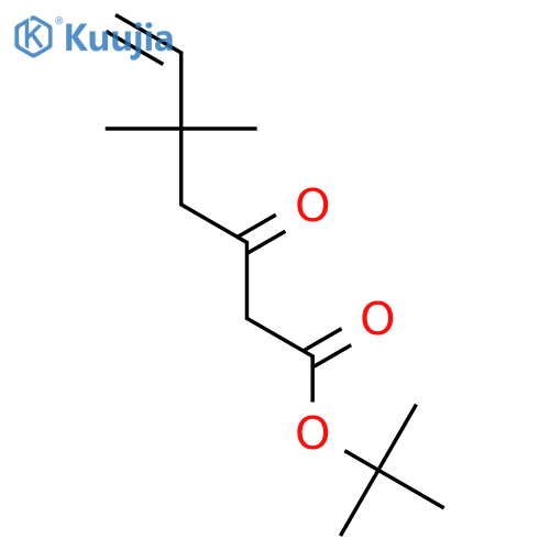 6-Heptenoic acid, 5,5-dimethyl-3-oxo-, 1,1-dimethylethyl ester structure