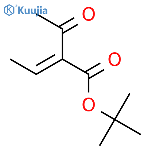 2-BUTENOIC ACID, 2-ACETYL-, 1,1-DIMETHYLETHYL ESTER, (2E)- structure