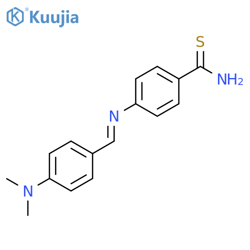 Benzenecarbothioamide, 4-[[[4-(dimethylamino)phenyl]methylene]amino]- structure