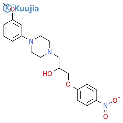 1-Piperazineethanol,4-(3-methoxyphenyl)-a-[(4-nitrophenoxy)methyl]- structure