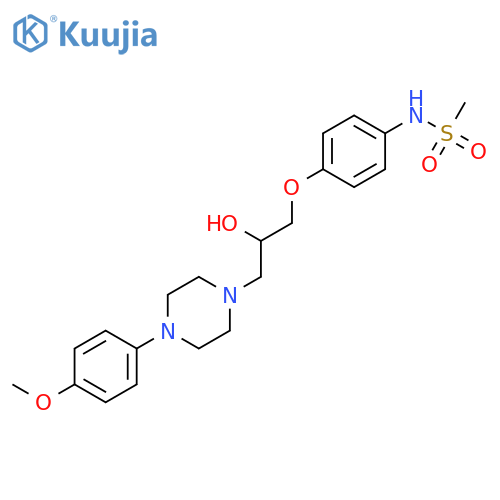 Methanesulfonamide,N-[4-[2-hydroxy-3-[4-(4-methoxyphenyl)-1-piperazinyl]propoxy]phenyl]- structure
