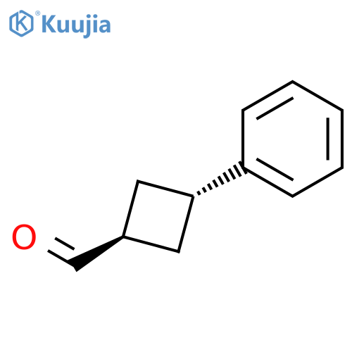 CYCLOBUTANECARBOXALDEHYDE, 3-PHENYL-, TRANS- structure