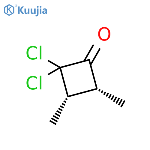 Cyclobutanone, 2,2-dichloro-3,4-dimethyl-, cis- structure