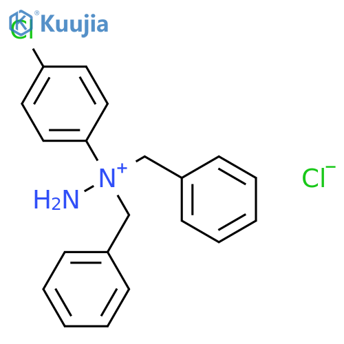 HYDRAZINIUM, 1-(4-CHLOROPHENYL)-1,1-BIS(PHENYLMETHYL)-, CHLORIDE structure