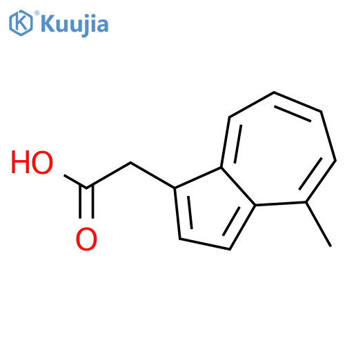 1-Azuleneacetic acid, 4-methyl- structure
