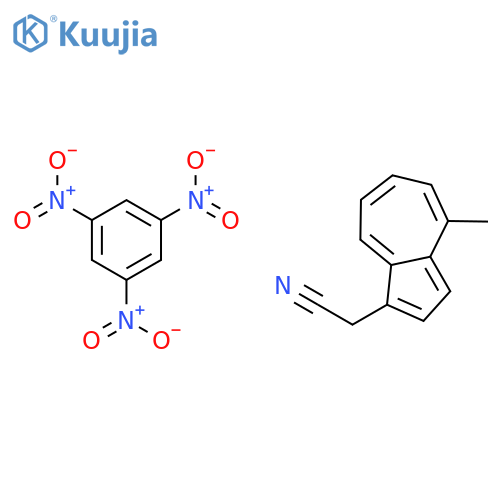 1-Azuleneacetonitrile, 4-methyl-, compd. with 1,3,5-trinitrobenzene (1:1) structure