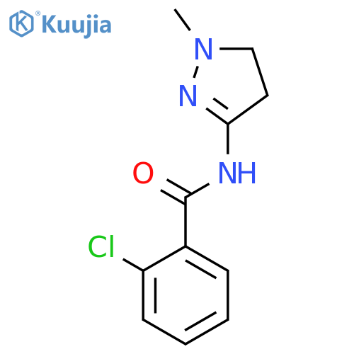 Benzamide, 2-chloro-N-(4,5-dihydro-1-methyl-1H-pyrazol-3-yl)- structure