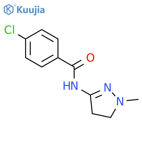 Benzamide, 4-chloro-N-(4,5-dihydro-1-methyl-1H-pyrazol-3-yl)- structure
