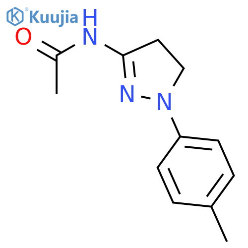 ACETAMIDE, N-[4,5-DIHYDRO-1-(4-METHYLPHENYL)-1H-PYRAZOL-3-YL]- structure