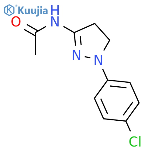 ACETAMIDE, N-[1-(4-CHLOROPHENYL)-4,5-DIHYDRO-1H-PYRAZOL-3-YL]- structure