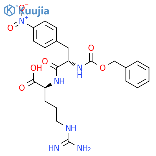 L-ARGININE, N2-[4-NITRO-N-[(PHENYLMETHOXY)CARBONYL]-L-PHENYLALANYL]- structure