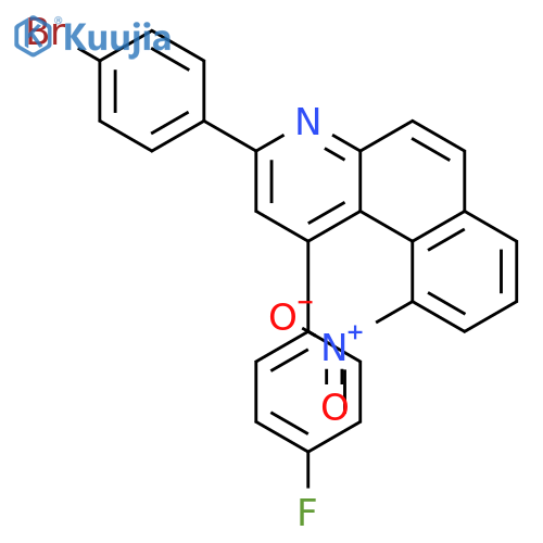 Benzo[f]quinoline, 3-(4-bromophenyl)-1-(4-fluorophenyl)-10-nitro- structure