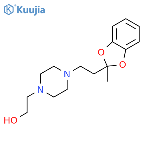 1-Piperazineethanol,4-[2-(2-methyl-1,3-benzodioxol-2-yl)ethyl]- structure