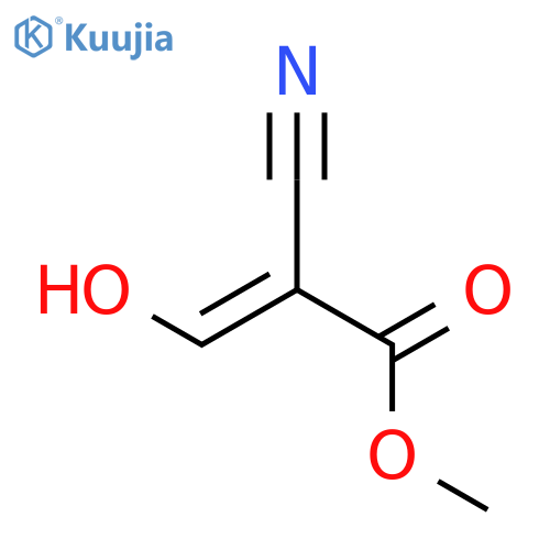 2-Propenoic acid, 2-cyano-3-hydroxy-, methyl ester, (E)- structure