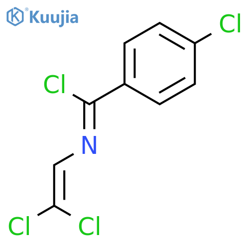 Benzenecarboximidoyl chloride, 4-chloro-N-(2,2-dichloroethenyl)- structure