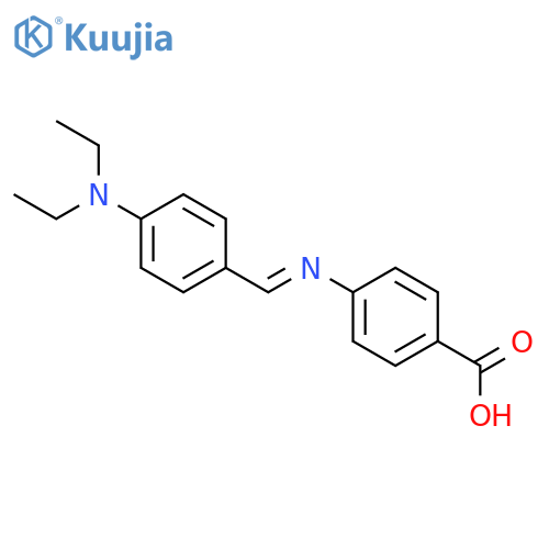 Benzoic acid,4-[[[4-(diethylamino)phenyl]methylene]amino]- structure