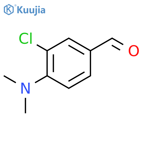 Benzaldehyde, 3-chloro-4-(dimethylamino)- structure