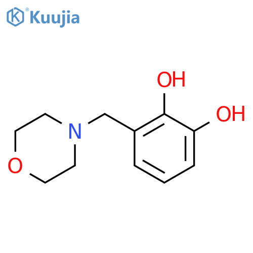 1,2-Benzenediol,3-(4-morpholinylmethyl)- structure