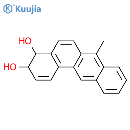 Benz[a]anthracene-3,4-diol,3,4-dihydro-7-methyl-, (3R,4R)-rel- structure