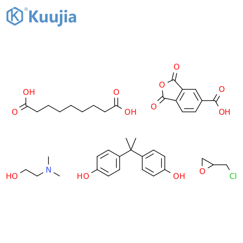 Nonanedioicacid,polymerwith(chloromethyl)oxirane,1,3-dihydro-1,3-dioxo-5-isobenzofurancarboxylicacidand4,4'-(1-methylethylidene)bis[phenol],compd.with2-(dimethylamino)ethanol structure