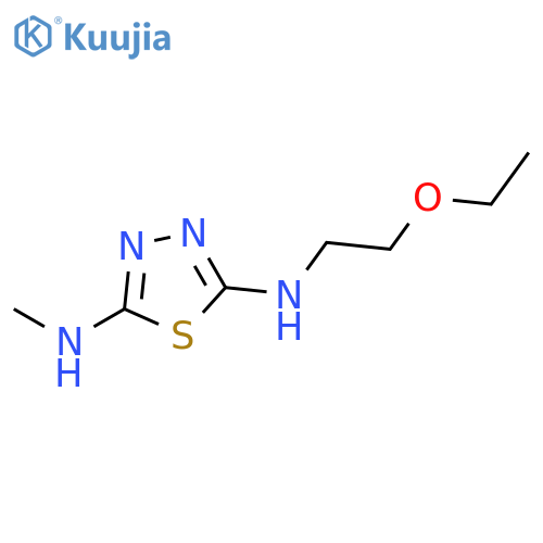 1,3,4-Thiadiazole-2,5-diamine, N-(2-ethoxyethyl)-N'-methyl- structure