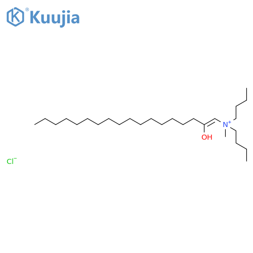 N,N-Dibutyl-2-hydroxy-N-methyloctadec-1-en-1-aminium chloride structure