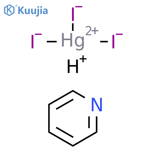 Mercurate(1-), triiodo-, hydrogen, compd. with pyridine (1:2) structure