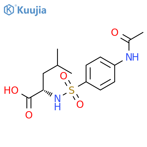 L-LEUCINE, N-[[4-(ACETYLAMINO)PHENYL]SULFONYL]- structure