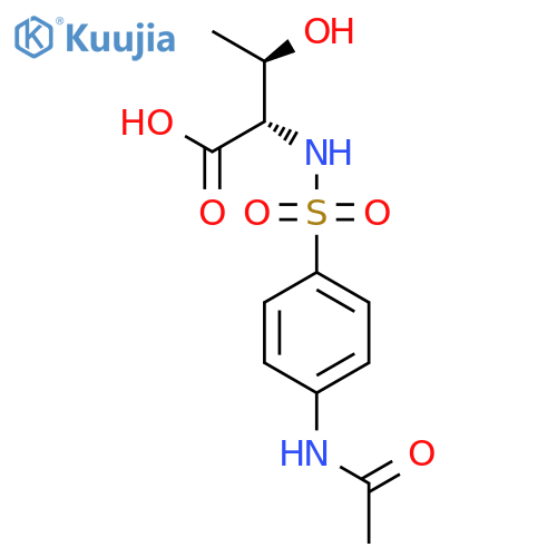 THREONINE, N-[[4-(ACETYLAMINO)PHENYL]SULFONYL]- structure