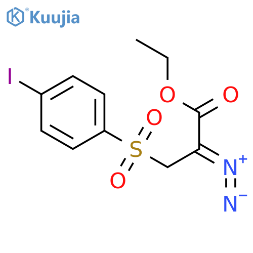 Propanoic acid, 2-diazo-3-[(4-iodophenyl)sulfonyl]-, ethyl ester structure