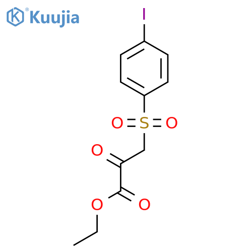 Propanoic acid, 3-[(4-iodophenyl)sulfonyl]-2-oxo-, ethyl ester structure