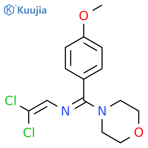 MORPHOLINE, 4-[[(2,2-DICHLOROETHENYL)IMINO](4-METHOXYPHENYL)METHYL]- structure
