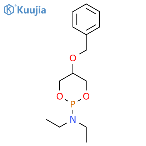 1,3,2-DIOXAPHOSPHORINAN-2-AMINE, N,N-DIETHYL-5-(PHENYLMETHOXY)- structure
