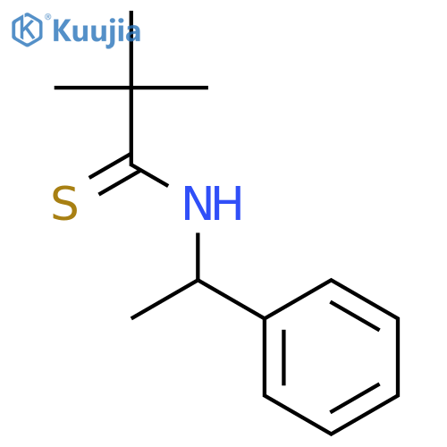 Propanethioamide, 2,2-dimethyl-N-(1-phenylethyl)- structure