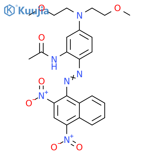 Acetamide, N-[5-[bis(2-methoxyethyl)amino]-2-[2-(2,4-dinitro-1-naphthalenyl)diazenyl]phenyl]- structure