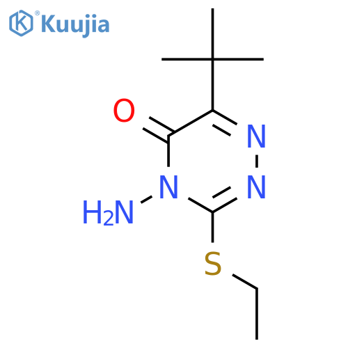 1,2,4-Triazin-5(4H)-one,4-amino-6-(1,1-dimethylethyl)-3-(ethylthio)- structure